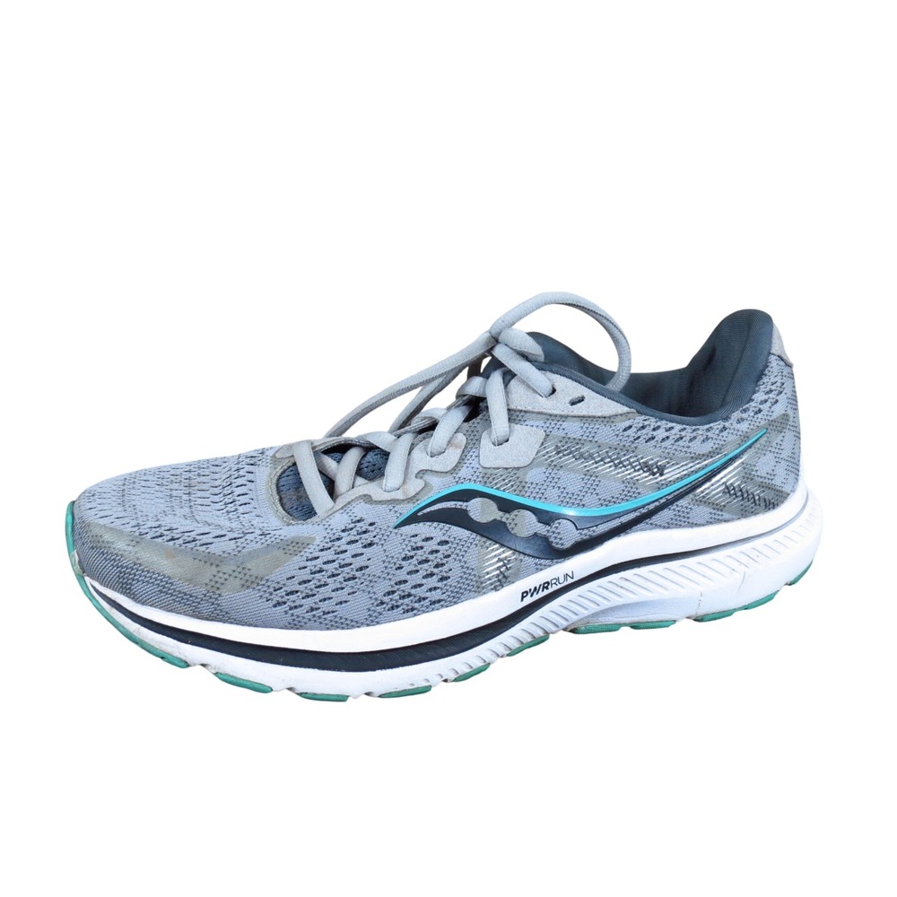 Saucony Omni 20 Womens Running Shoes Size 9.5 Stability Athletics Gray Aqua
